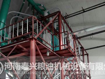 新疆庫爾勒60噸面粉機械設(shè)備安裝案例